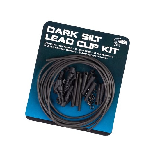 NASH LEAD CLIP PACK DARK SILT 5szt.